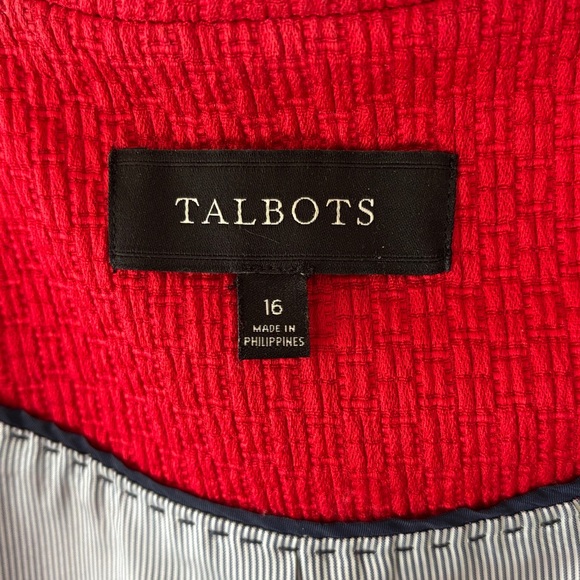 Talbots Classic Double-Breasted Women's Blazer - Picture 8 of 9